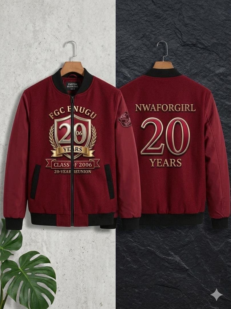 Varsity jacket view
